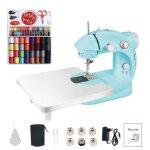 Mini machine à coudre électrique domestique 202a avec carte dextension et kit de couture 99 pièces ue ... Mini machine à coudre électrique domestique 202a avec carte dextension et kit de couture 99 pièces ue ...