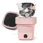 Mini machine  laver 11 l lave - seau pliable semi - automatique 3 modes de temporisation avec fonction ...