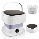 Mini machine  laver 11 l avec panier essoreur et essoreuse petite machine  laver pour le camping les ...