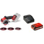 Mini meuleuse sans fil einhell tp - co 18 / 76 - c li bl - solo 18v - 4 disques inclus