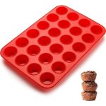 Mini muffin forme - 24 un moule  muffins en silicone ustensiles de cuisson avec revtement anti - adhsif ...