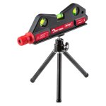 Mini niveau laser - top tools - 29c902 - sans fil - 3 fioles - trépied réglable Mini niveau laser - top tools - 29c902 - sans fil - 3 fioles - trépied réglable