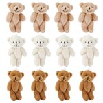 Mini ours en peluche 12 pi�ces jouet en peluche confortable doux et mignon pour d�corations de mariage ...