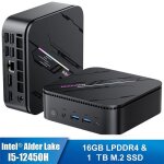 Mini pc - blackview - mp100 pro - intel alder lake i5 - 12450h - 16 go ram - 1 to ssd - 4k uhd