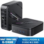 Mini pc - blackview - mp100 pro - intel alder lake i5 - 12450h - 16 go ram - 512 go ssd - 4k uhd
