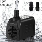Mini pompe à eau (600 l / h 10 w) pompe daquarium ultra silencieuse avec hub élevé pour aquarium bassin ... Mini pompe à eau (600 l / h 10 w) pompe daquarium ultra silencieuse avec hub élevé pour aquarium bassin ...