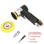 Mini ponceuse dangle pneumatique excentrique 15000tr / min tampons 2 / 3 pouces bricolage