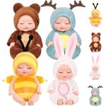 Mini poupe mule - non spcifi - 4 set mini poupes - vtements lavables - mixte - rose