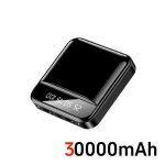 Mini power bank de grande capacit� 30000mah charge super rapide c�ble int�gr� batterie externe portable ...