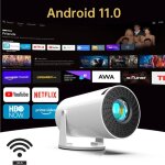 Mini projecteur intelligent android 11 correction horizontale automatique rotation  180mouse hdmi cable ...