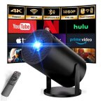 Mini projecteur portable full hd videoprojecteur intelligent wifi 6 bt5. 2 180 rotation support 4k