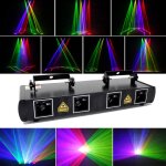 Mini quatre lumires de scne laser - holdlamp dmx dj effet clairage pour bar club fte spectacle