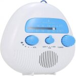 Mini radio de douche �tanche pour salle de bain fonctionnant sur piles radio fm / am