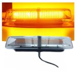 Mini rampe barre lumineuse d?avertissement 12 - 24v orange led 72 led balise durgence gyrophare fixation ...