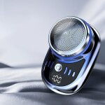 Mini rasoir �lectrique de voyage pour hommes portable �tanche aste par usb tondeuse pour barbe et poils ...