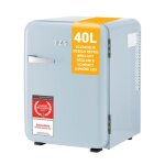 Mini - rfrigrateur 40l totalement silencieux design rtro - 2 compartiments de porte + 6 tagres flexibles ...