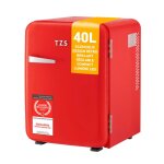 Mini - rfrigrateur 40l totalement silencieux design rtro 2 compartiments de porte + 6 tagres flexibles ...