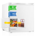 Mini rfrigrateur 46l petit frigo silencieux avec conglateur porte rversible pieds rglables etagres ...