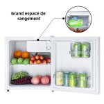 Mini rfrigrateur portable - 48l - smad - fonction refroidissement - silencieux - blanc