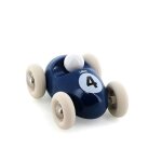 Mini roadster en bois - vilac - bleu nuit - 7 cm - jouet pour enfants - fabriqu� en france