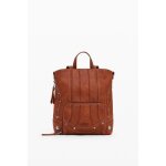 Mini sac  dos - desigual - pretoria - cuir - patchs - broderies 3d