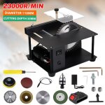 Mini scie circulaire de table 23 000 tr / min 100 watts hauteur de lame de 35 mm petite scie � bois pour ...