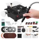 Mini scie circulaire de table multifonctionnelle mini scie sur table avec 7 vitessesscies circulaires ...