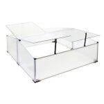 Mini serre jardin double aluminium et polycarbonate 100 x 120 x 40 cm ouverture par verin potager exterieur ...