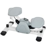 Mini - stepper de fitness twist avec cran lcd gris compact 505 x 315 x 26 cm