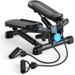 Mini stepper twist avec Écran lcd et bandes de résistance ? entraînement cardio complet à domicile Mini stepper twist avec Écran lcd et bandes de résistance ? entraînement cardio complet à domicile