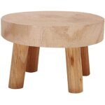 Mini support en bois pour plantes pot de fleurs décor rustique pour intérieur ou extérieur Mini support en bois pour plantes pot de fleurs décor rustique pour intérieur ou extérieur