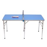 Mini table de ping - pong pliable pour jardin tennis de table 6 supports152 * 76 * 76cm Mini table de ping - pong pliable pour jardin tennis de table 6 supports152 * 76 * 76cm