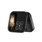 Mini t�l�phone portable � clapet i17pro radio fm double carte double veille pliable lampe de poche voix ...