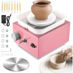 Mini tour de potier 2000rpm roue de poterie lectriqueavec bassin en abs amovible et plateau tournant ...