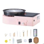 Mini tour de potier electrique - duoku - equip� dune roue de 158 mm - rotation bidirectionnelle - vitesse ...