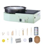 Mini tour de potier electrique - duoku - avec plateau tournant de 158 mm - rotation avant et arrire ...