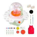 Mini tour de potier avec plateau tournant - vevor - 50 mm et 80 mm - roue de poterie �lectrique - vitesse ...