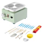 Mini tour de potier - vevor - vitesse rglable 0 - 320 tr / min - roue de poterie avec bassin amovible ...