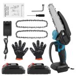 Mini tron�onneuse � batterie 6 pouces tron�onneuse electrique sans fil 800 w avec 2 batteries pour couper ...