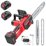 Mini trononneuses lectriques - petite trononneuse de jardin lectrique sans fil - coupe - bois - scie ...