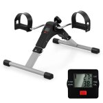 Mini v�lo dexercice costway - r�sistance r�glable - p�dalier jambes / bras - ecran lcd - p�dales antid�rapante ...