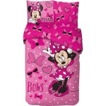 Minnie - disney - parure de lit - housse de couette 140x200 cm + taie - 63x63 cm - neuf - coton.