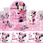 Minnie mouse decoration anniversaire 81 pcs stitch anniversaire vaisselle kit pour dcorations de fte ...