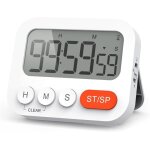 Minuteur de cuisine num�rique avec horloge chronom�tre alarme aimant volume � 3 niveaux �cran lcd. - ...