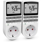 Minuteur prise - minuterie prise num�rique � 10 programmes journaliers hebdomadaires avec mode anti - ...