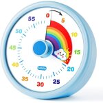 Minuteur visuel pour enfants compte � rebours 60 min silencieux ou sonore arc - en - ciel salle de classe ...