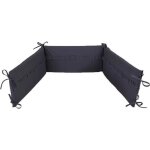 Mio tour de lit bb en coton respirant anti - allergique gris 180 cm