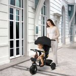 Mipan 100 * 75 * 50cm tricycle pour poussette avec si�ge r�glable en position allong�e noir tricycle ...