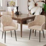Mipan lot de 2 chaises de salle � manger avec accoudoirs et dossiers pour tables de salle � manger et ...