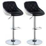 Mipan. lot de 2 tabouret de bar - chaise de bar - tabouret de bar en pu - chaises de cuisine avec dossier ... Mipan. lot de 2 tabouret de bar - chaise de bar - tabouret de bar en pu - chaises de cuisine avec dossier ...